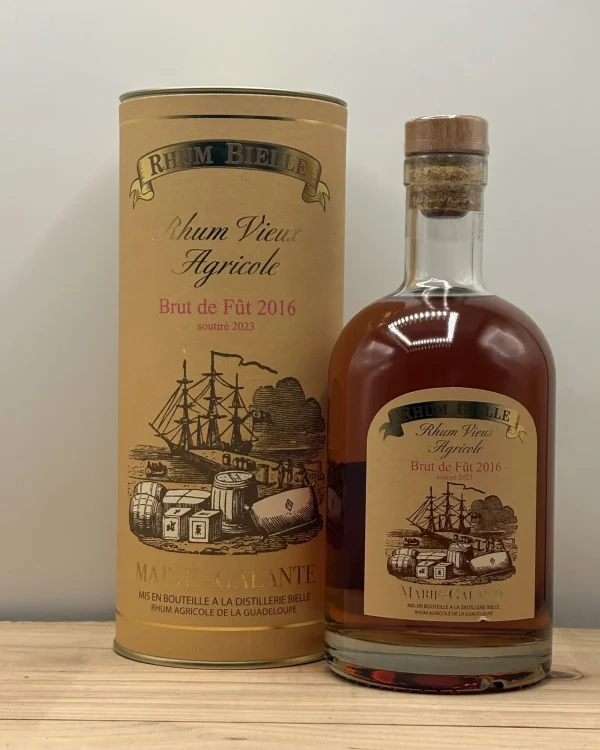 Bouteille Bielle - Marie-Galante (Guadeloupe) - Brut de Fût 2016 - Rhum Agricole Cask Strength