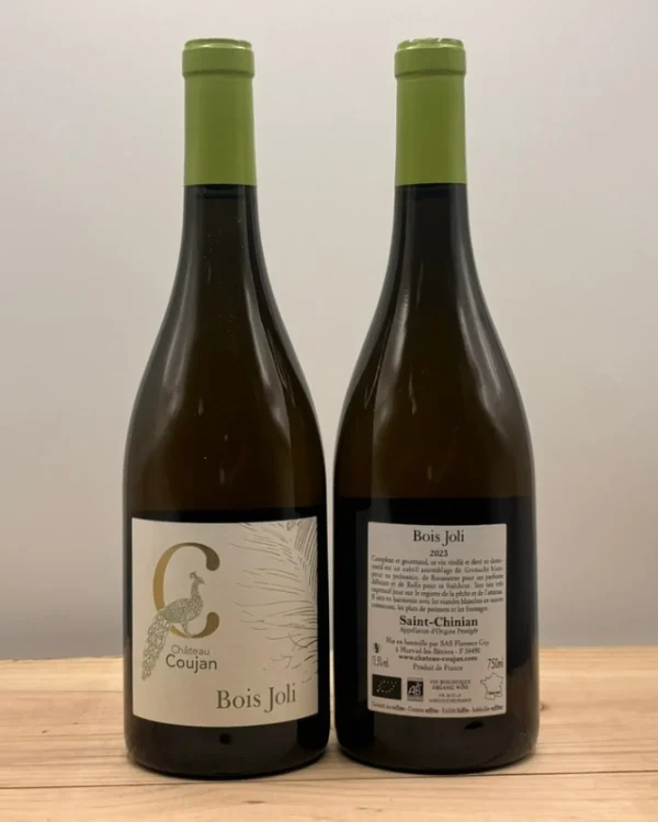 Bouteille Château Coujan - AOP Saint-Chinian - Cuvée Bois Joli Blanc - 2023 - bio