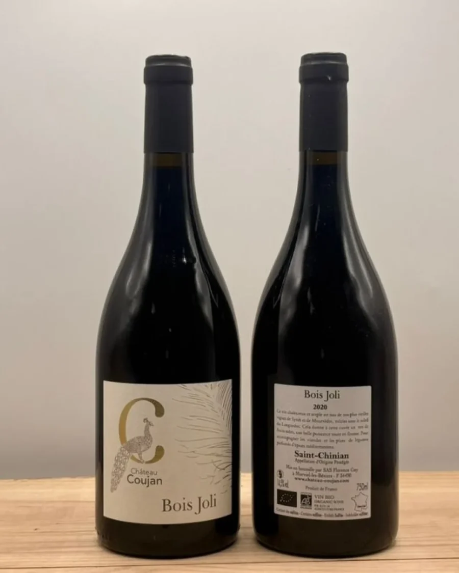 Bouteille Château Coujan - AOP Saint-Chinian - Cuvée Bois Joli - Rouge - 2020