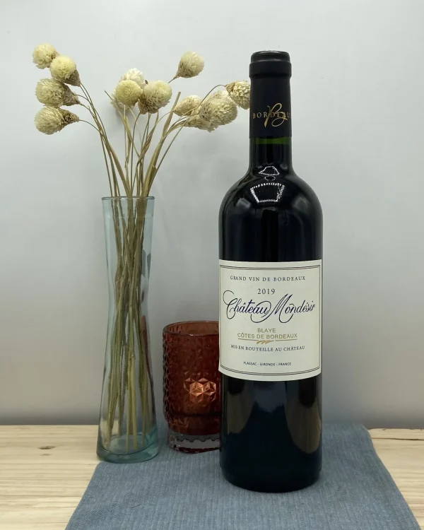 Bouteille Château Mondésir-Gazin - AOP Blaye Côtes de Bordeaux - Mondésir Merlot