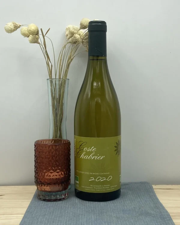 Bouteille Domaine Coste Chabrier - AOC Côtes du Rhône - Blanc