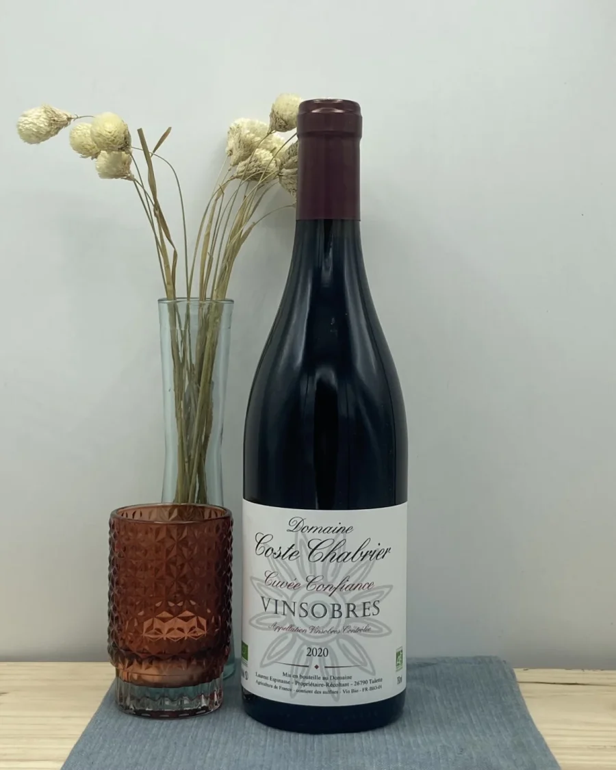 Bouteille Domaine Coste Chabrier - AOC Vinsobres - Cuvée Confiance