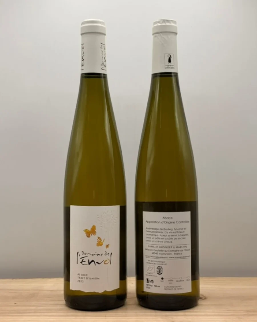 Bouteille Domaine de l'Envol - AOC Alsace - Trait d'Union - 2023