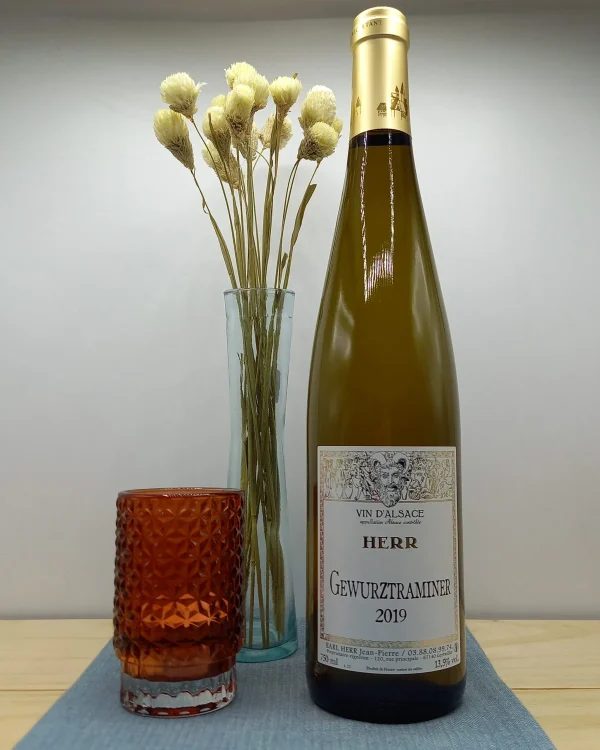 Bouteille Domaine Herr - AOC Alsace - Gewurztraminer