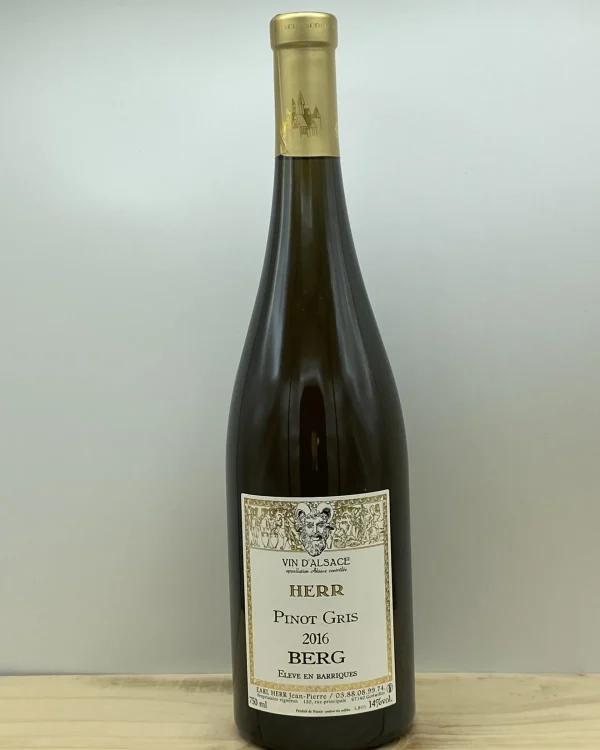 Bouteille Domaine Herr - AOC Alsace - Pinot Gris - Berg