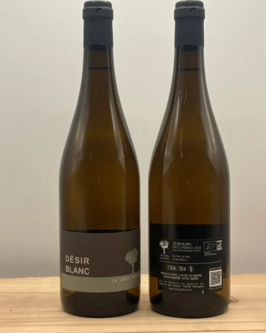 Bouteille Domaine La Croix Gratiot - IGP Pays d'Hérault - Désir Blanc - 2024