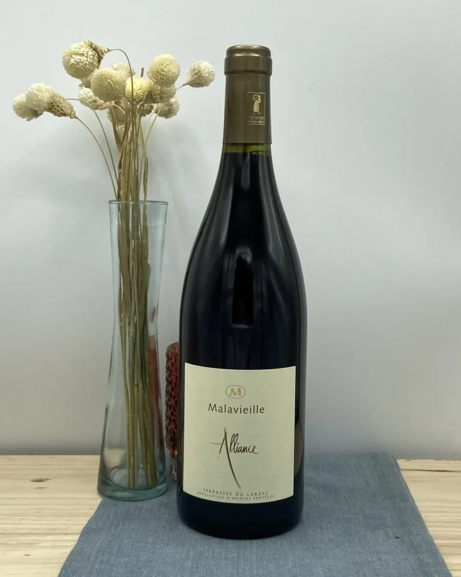 Bouteille Domaine de Malavieille - AOP Terrasses du Larzac - Alliance