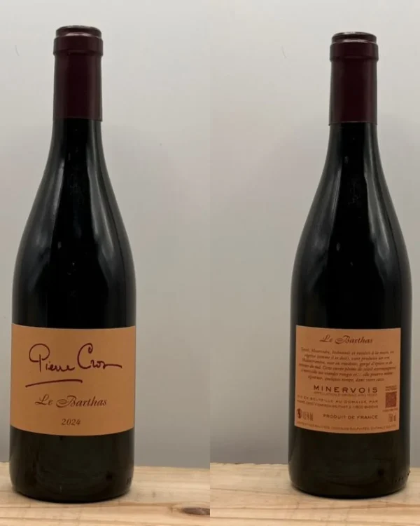 Bouteille Domaine Pierre Cros - AOP Minervois - Le Barthas - 2024