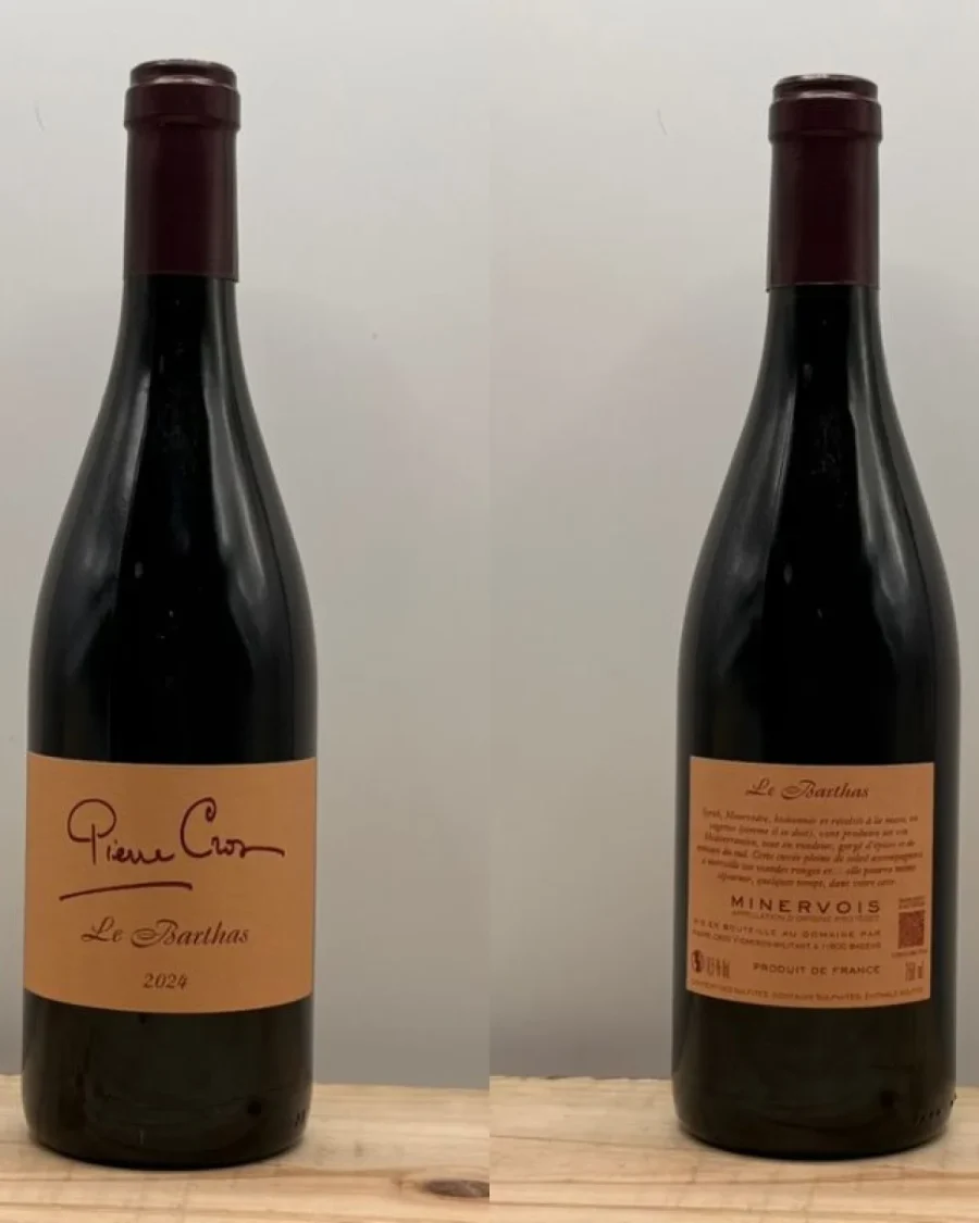 Bouteille Domaine Pierre Cros - AOP Minervois - Le Barthas - 2024