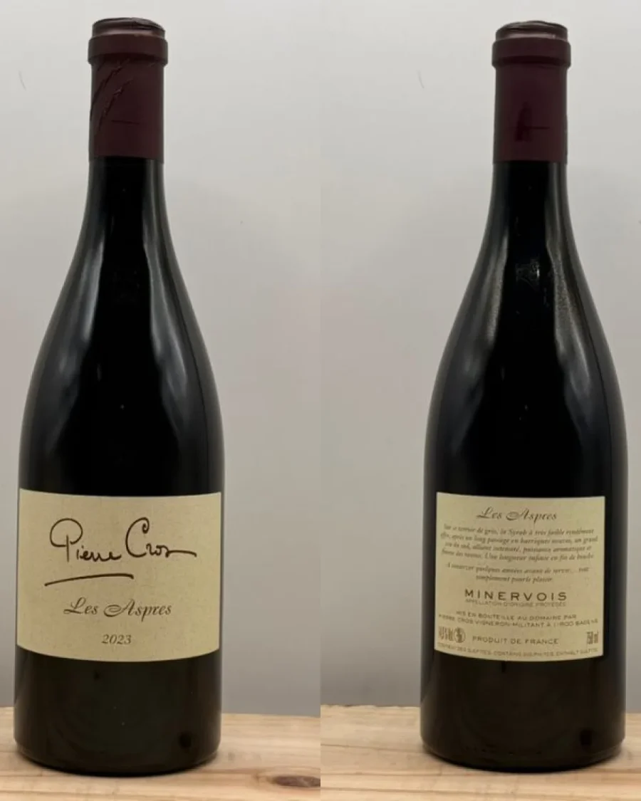 Bouteille Domaine Pierre Cros - AOP Minervois - Les Aspres - 2023