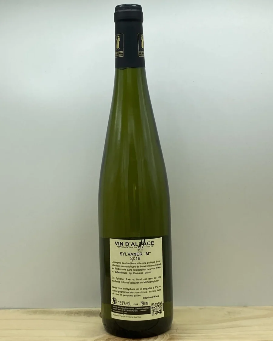 Bouteille Domaine Wantz - AOC Alsace - Sylvaner M