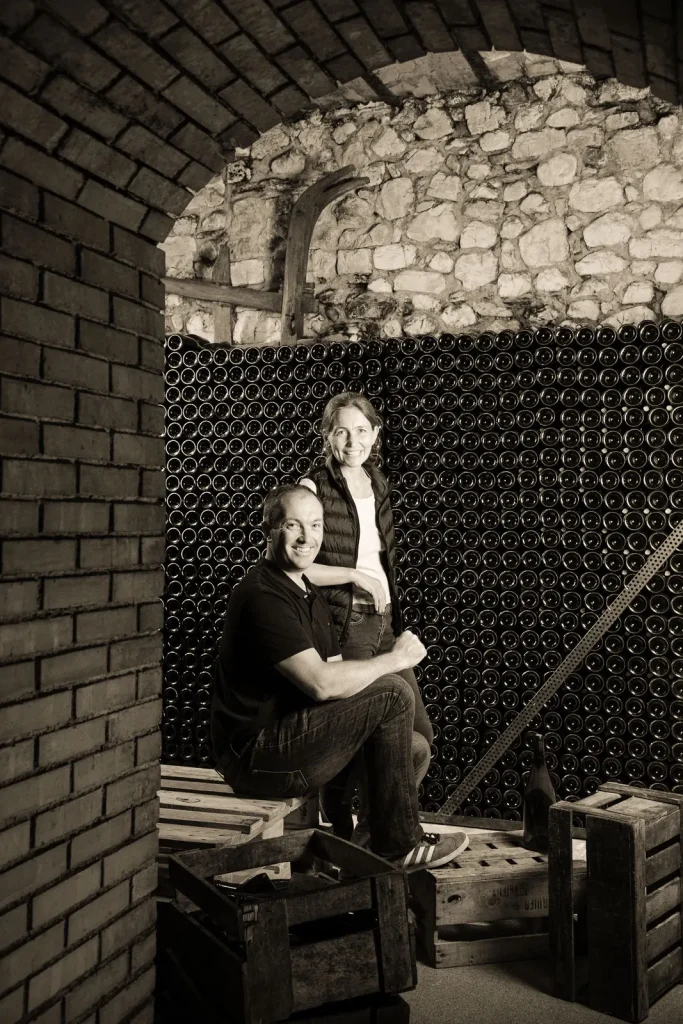 Les vignerons dans la cave — Domaine Dupasquier
