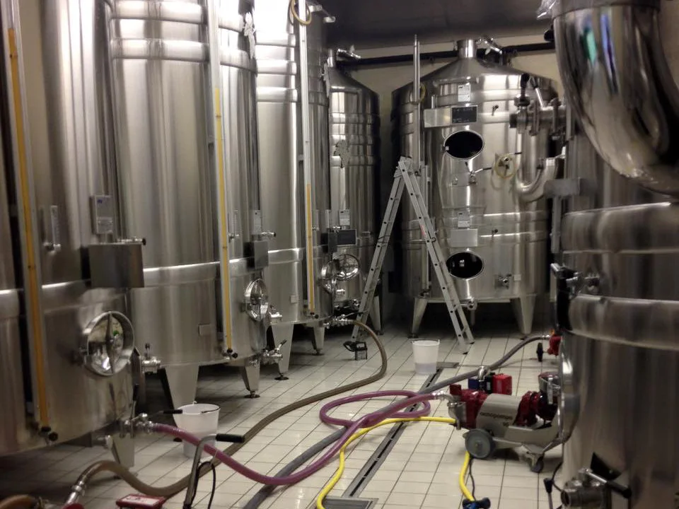 Le chai de vinification — Domaine Pommier