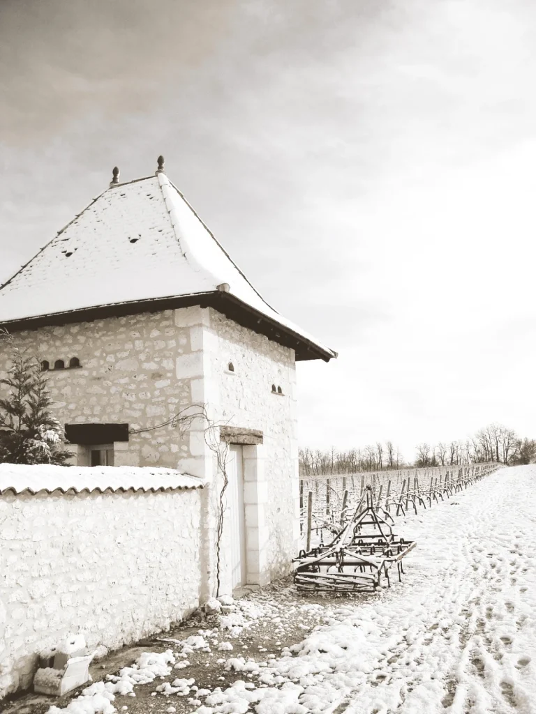 Le domaine sous la neige — Le Jonc Blanc